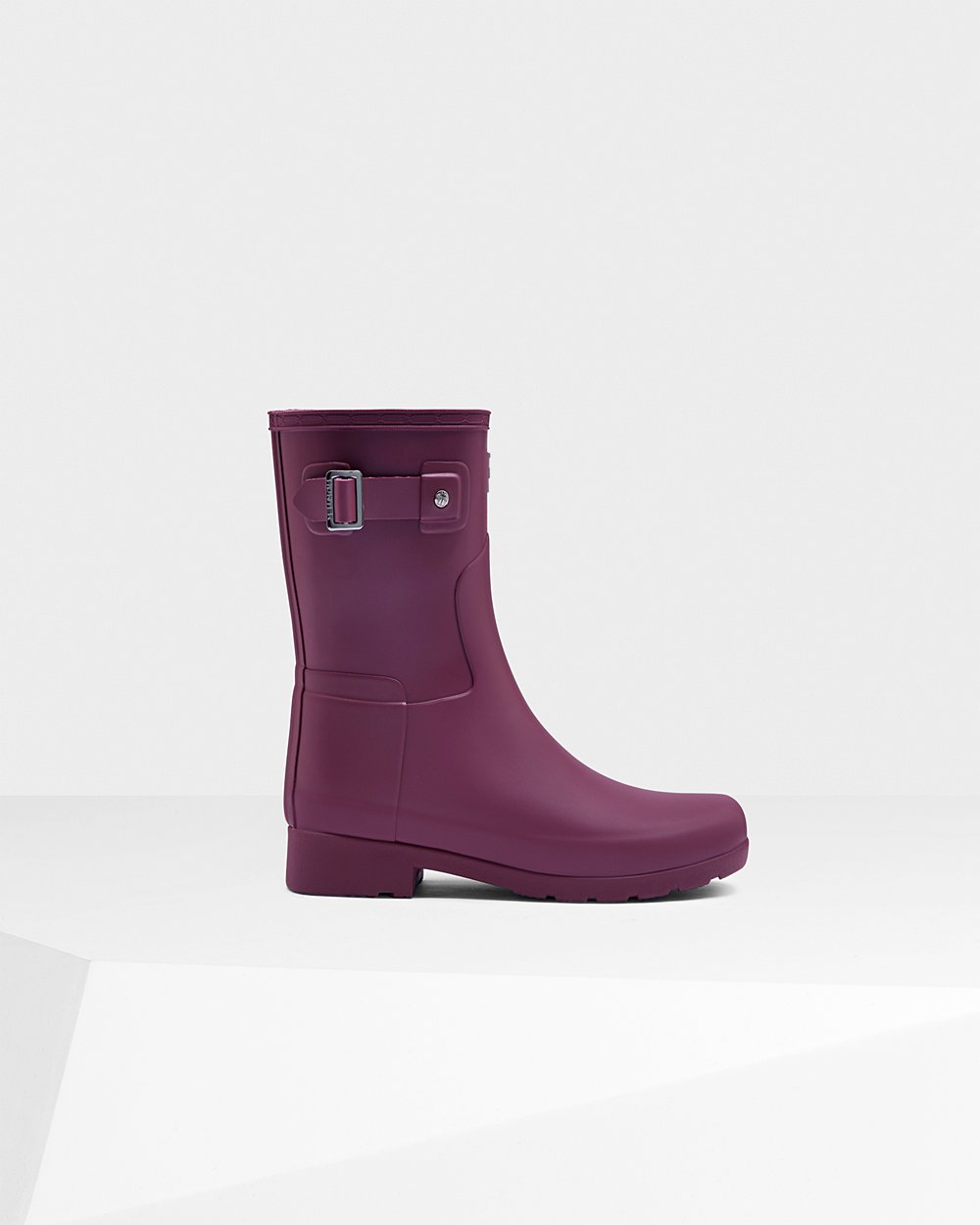 Galochas Curtas Hunter Feminina Roxo - Refined Slim Fit - 87XSKFLUV